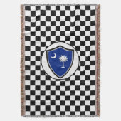 South Carolina-Flagge Decke (Vorderseite Vertikal)
