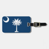 South Carolina-Flagge Gepäckanhänger (Vorderseite horizontal)