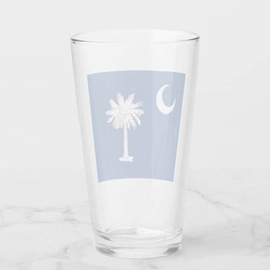South Carolina-Flagge Glas (Rückseite)