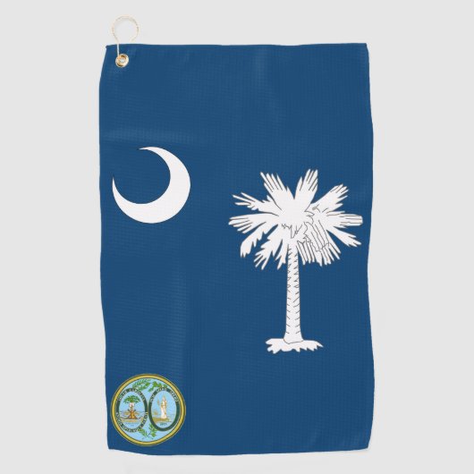 South-Carolina-Flagge Golfhandtuch (Vorderseite)