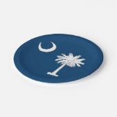 South Carolina-Flagge Pappteller (Schrägansicht)