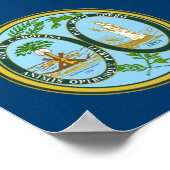 South Carolina-Flagge Poster (Ecke)