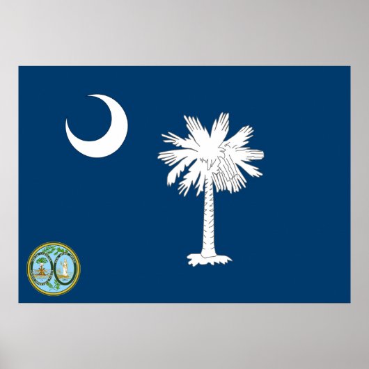 South Carolina-Flagge Poster (Vorne)