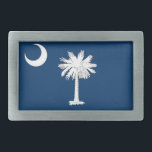 South Carolina-Flagge Rechteckige Gürtelschnalle<br><div class="desc">South Carolina-Flagge</div>