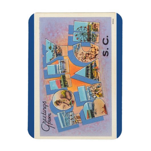 South Carolina, Folly Beach Magnet (Vertikal)