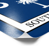 South Carolina Fotodruck (Ecke)