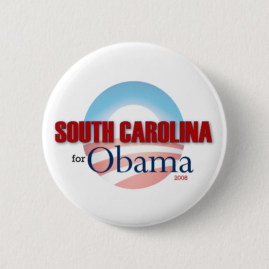 SOUTH CAROLINA für Obama Button (Vorderseite)