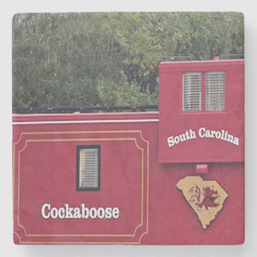 South Carolina Gamecocks Cockaboose Untersetzer. Steinuntersetzer (Vorderseite)