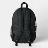 South Carolina Garnet & Black Rooster Camo Bedruckter Rucksack (Rückseite)