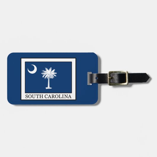 South Carolina Gepäckanhänger (Vorderseite horizontal)
