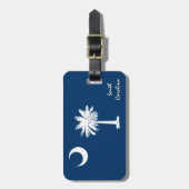 South Carolina Gepäckanhänger, patriotische Caroli Gepäckanhänger (Vorderseite vertikal)