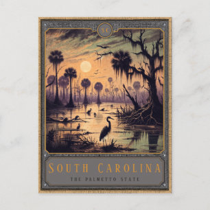 South Carolina Gothic Art Postkarte