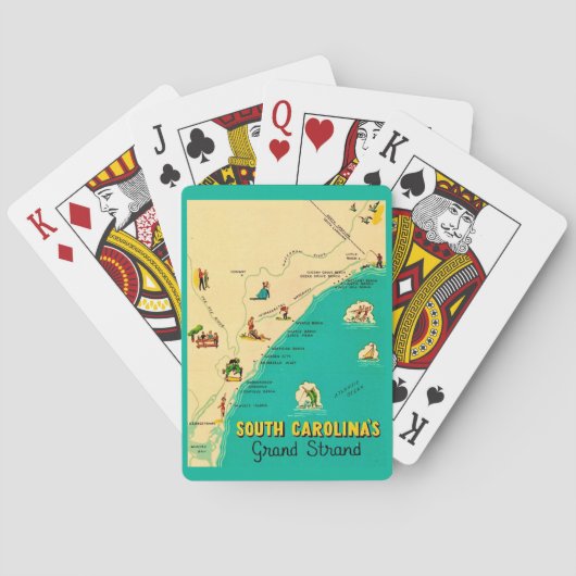 South Carolina Grand Strand Playing Cards Spielkarten (Rückseite)