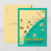 South Carolina Grand Strand Postcard Postkarte (Vorne/Hinten)