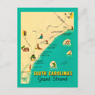 South Carolina Grand Strand Postkarte