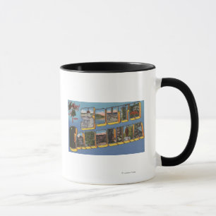 South Carolina - große Buchstabe-Szenen Tasse