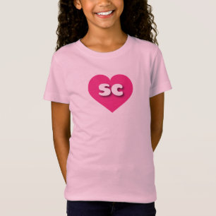 South Carolina heißen rosa Herz - I Liebe sc T-Shirt