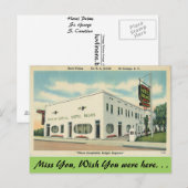 South Carolina, Hotel Palms, St. George Postkarte (Vorne/Hinten)