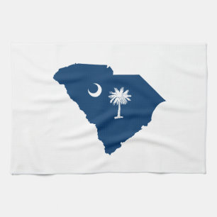 South Carolina in Blau und Weiß Handtuch
