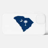 South Carolina in Blue und White Case-Mate iPhone Hülle (Rückseite (Horizontal))