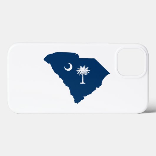 South Carolina in Blue und White Case-Mate iPhone Hülle (Rückseite (Horizontal))