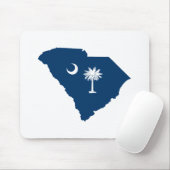 South Carolina in Blue und White Mousepad (Mit Mouse)