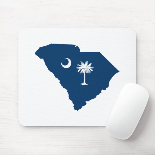 South Carolina in Blue und White Mousepad (Mit Mouse)
