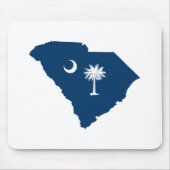 South Carolina in Blue und White Mousepad (Vorne)