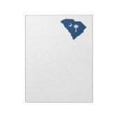 South Carolina in Blue und White Notizblock (Rotiert)