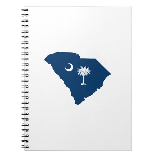 South Carolina in Blue und White Notizblock (Vorderseite)