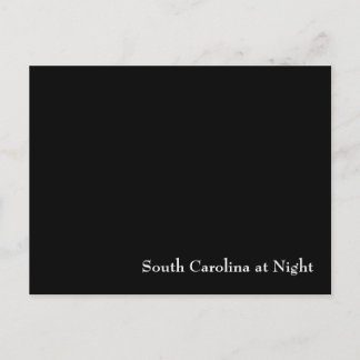 South Carolina in der Nacht Postkarte