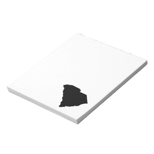 South Carolina in Schwarz Notizblock (Rotiert)