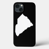 South Carolina in Weiß und Schwarz Case-Mate iPhone Hülle (Rückseite)