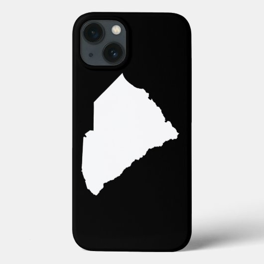 South Carolina in Weiß und Schwarz Case-Mate iPhone Hülle (Rückseite)