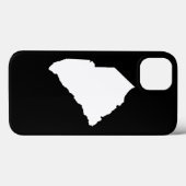 South Carolina in Weiß und Schwarz Case-Mate iPhone Hülle (Rückseite (Horizontal))