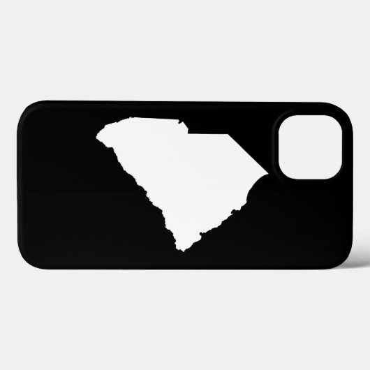 South Carolina in Weiß und Schwarz Case-Mate iPhone Hülle (Rückseite (Horizontal))