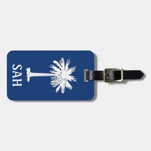 South Carolina Initials Gepäckmarke Gepäckanhänger (Vorderseite horizontal)