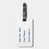 South Carolina Initials Gepäckmarke Gepäckanhänger (Rückseite vertikal)