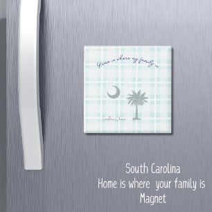 South Carolina Karierter Südlicher Charme Magnet