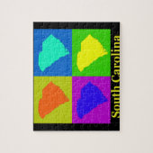 South Carolina Karte Puzzle (Vertikal)