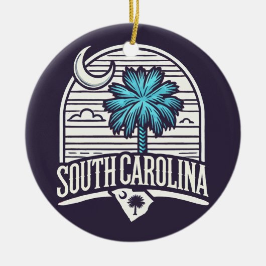 South Carolina Keramik Ornament (Vorne)