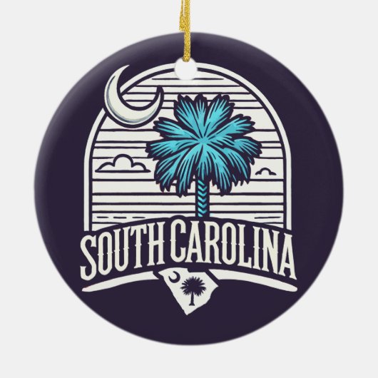 South Carolina Keramik Ornament (Hinten)