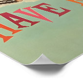 South Carolina Kunst Druck Burger Bier Reiseplakat Poster (Ecke)