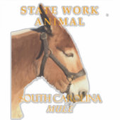South Carolina Landschaftsgestein The Mule Aufkleber (Vorderseite)
