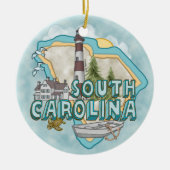 South Carolina Leuchtturm Ornament (Vorne)