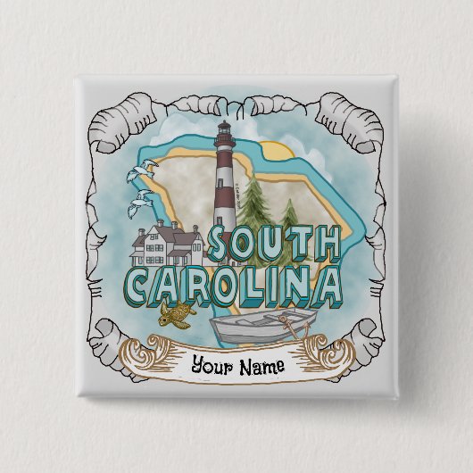 South Carolina Lighthouse Button (Vorderseite)