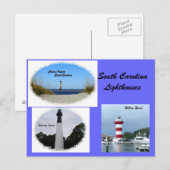 South Carolina Lighthouse Postkarte (Vorne/Hinten)