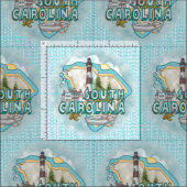 South Carolina Lighthouse Stoff (Kachel)