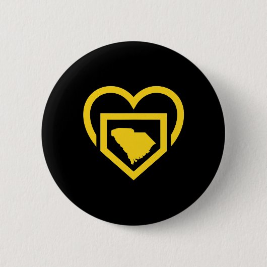 South Carolina Mädchen Fastpitch Softll Tochter Ho Button (Vorderseite)
