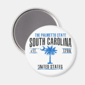 South Carolina Magnet (Vorderseite/Rückseite)